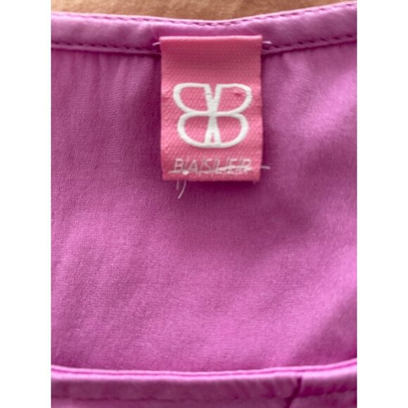 Basler Pink Sleeveless Top Size Medium Silky Pink Shell Pleated Detail - Picture 3 of 8